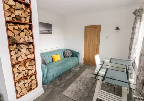 The living area at The Dingle, Stepaside