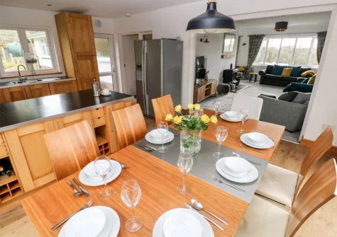 The dining area at The Dingle, Stepaside