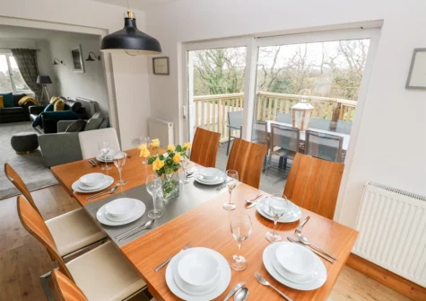 The dining area at The Dingle, Stepaside