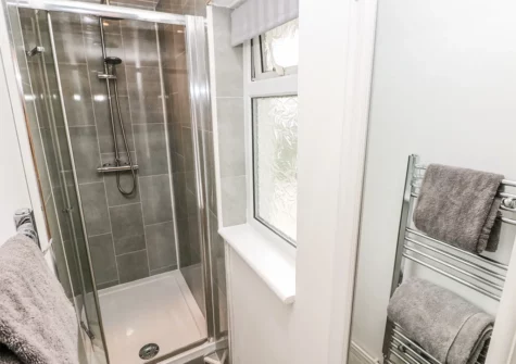 The shower room at The Dingle, Stepaside