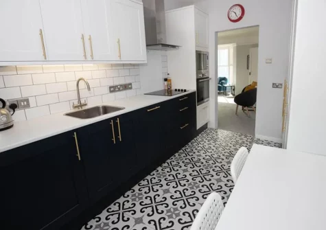 The kitchen & dining area at The Edge, Tenby