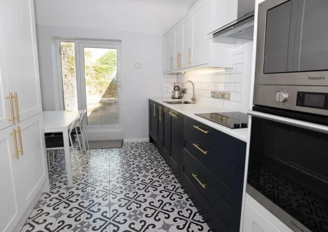 The kitchen & dining area at The Edge, Tenby