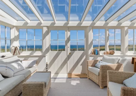 The conservatory at Farmhouse at East Hook, Morales Peninsula