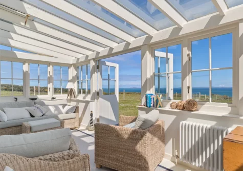 The conservatory at Farmhouse at East Hook, Morales Peninsula