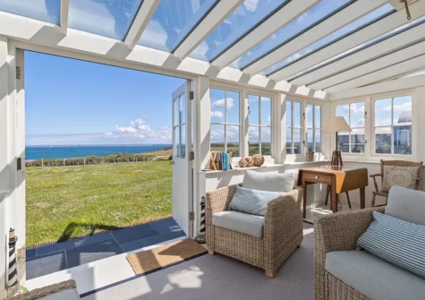 The conservatory at Farmhouse at East Hook, Morales Peninsula