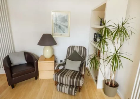 The living area at The Gallery, Tenby
