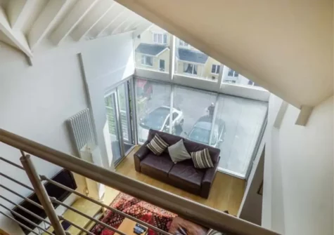 The living area at The Gallery, Tenby