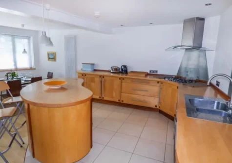 The kitchen at The Gallery, Tenby