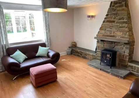 The living room at The Granary, Kilgetty