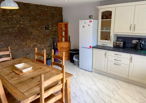 The kitchen & dining area at The Granary, Kilgetty