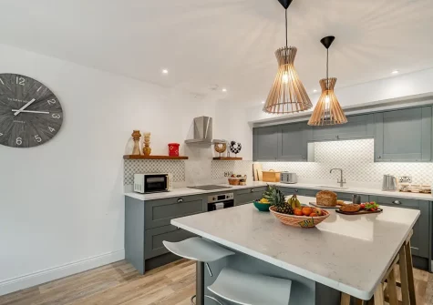 The kitchen at The Hive, Tenby