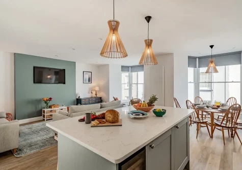 The kitchen at The Hive, Tenby