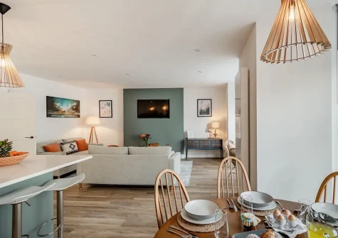 The dining area at The Hive, Tenby