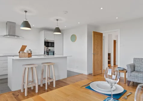 The open-plan living & dining area at The Keys, Hill Mountain