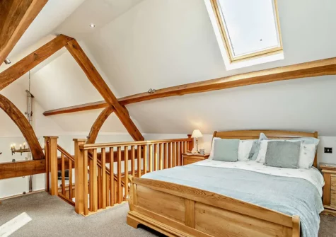 The bedroom at The Lodge at Brynbanc, Lampeter Velfrey