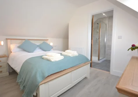 The bedroom at The Loft At Minnis, Cresselly