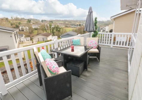 The decked balcony at The Lookout, Heritage Park, Stepaside