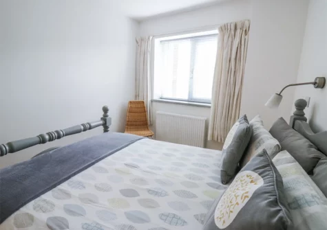 The bedroom at The Mushroom House, Tenby