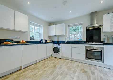 The kitchen at The New Dwelling, Tenby