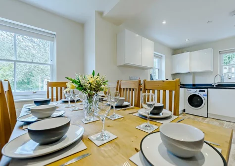 The dining area at The New Dwelling, Tenby