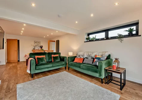 The living area at The Nook, Saundersfoot