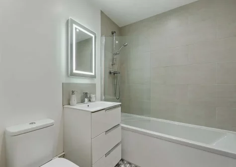 The bathroom at The Nook, Saundersfoot