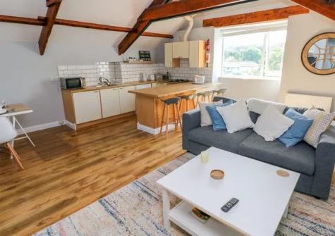 The living area at The Old Brewery, Saundersfoot