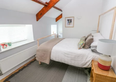 The bedroom at The Old Brewery, Saundersfoot