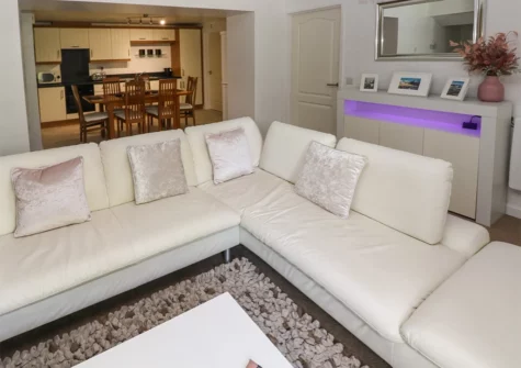 The living room at The Old Farm House, Redberth