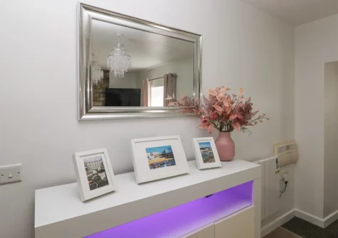 The living room at The Old Farm House, Redberth