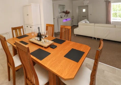 The dining area at The Old Farm House, Redberth
