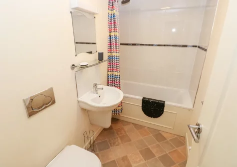 The bathroom at The Old Farm House, Redberth