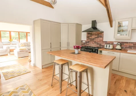 The kitchen at The Old Farm Shop, Bethesda