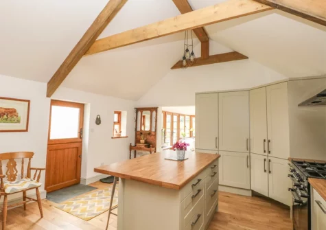 The kitchen at The Old Farm Shop, Bethesda