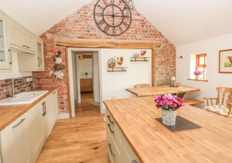 The kitchen at The Old Farm Shop, Bethesda