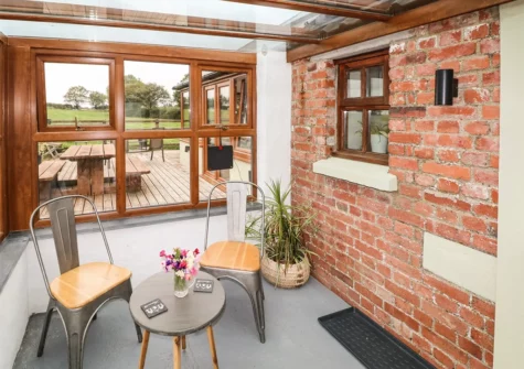 The enterace area at The Old Farm Shop, Bethesda