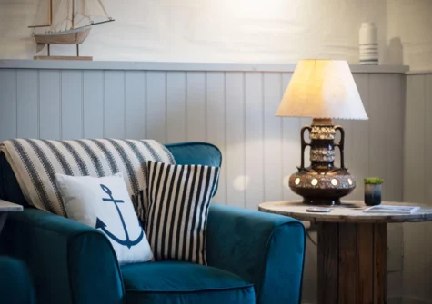 The living room at The Old Spa, Stepaside