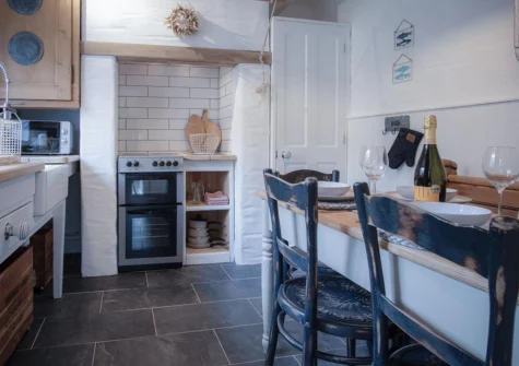 The kitchen & dining area at The Old Spa, Stepaside