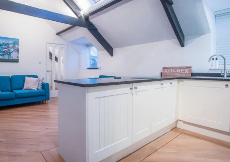 The kitchen at The Penthouse At The Mews, Tenby