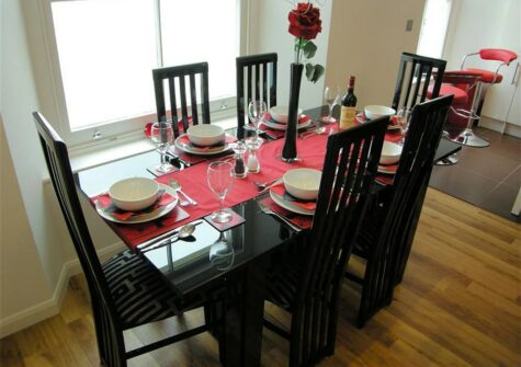 The dining area at The Penthouse, Tenby