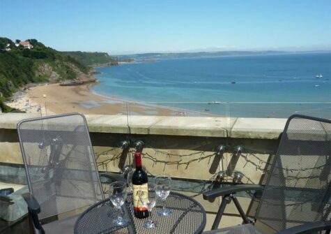 The balcony The Penthouse, Tenby