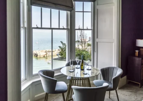 The dining area at The Ship Song, Tenby