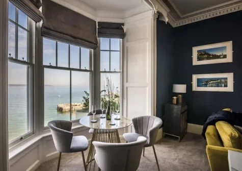 The dining area at The Ship Song, Tenby