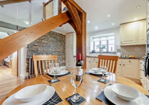 The dining area at The Shippon At Brynbanc, Lampeter Velfrey