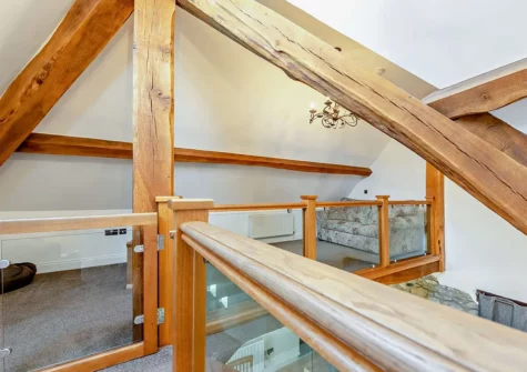 The first floor lounge at The Shippon At Brynbanc, Lampeter Velfrey