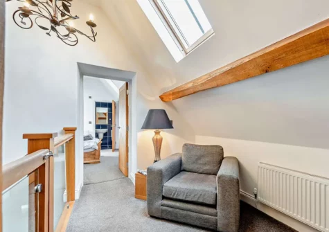 The first floor lounge at The Shippon At Brynbanc, Lampeter Velfrey