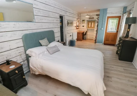 The sleeping area at The Studio, Penally