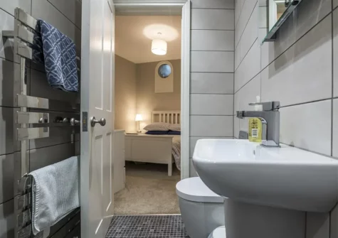 Bedroom #1 en-suite at The Sweetness of Water, Tenby