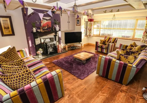 The living room at The Woodlands Lower Level, Kilgetty