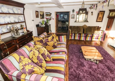 The living room at The Woodlands Lower Level, Kilgetty